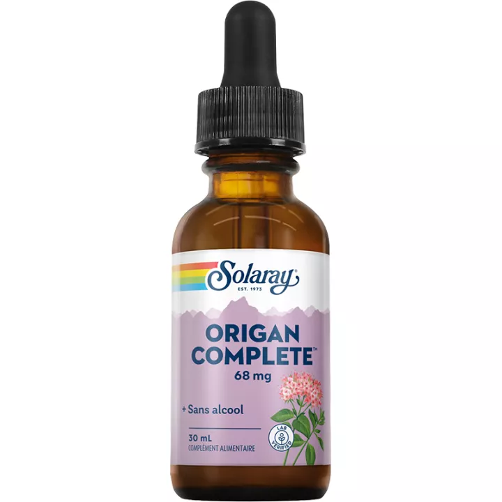 Solaray Orégano Completo 68 mg Sin Alcohol 30 ml