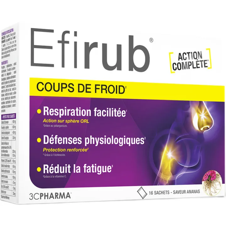 3C Pharma Efirub Resfriados 16 sobres