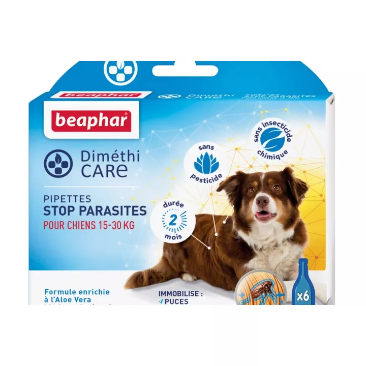Beaphar Dimethicare 6 Pipetas Stop Parasitos Para Perros