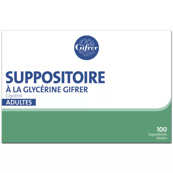 Supositorios de glicerina ADULTO Gifrer BOX 100