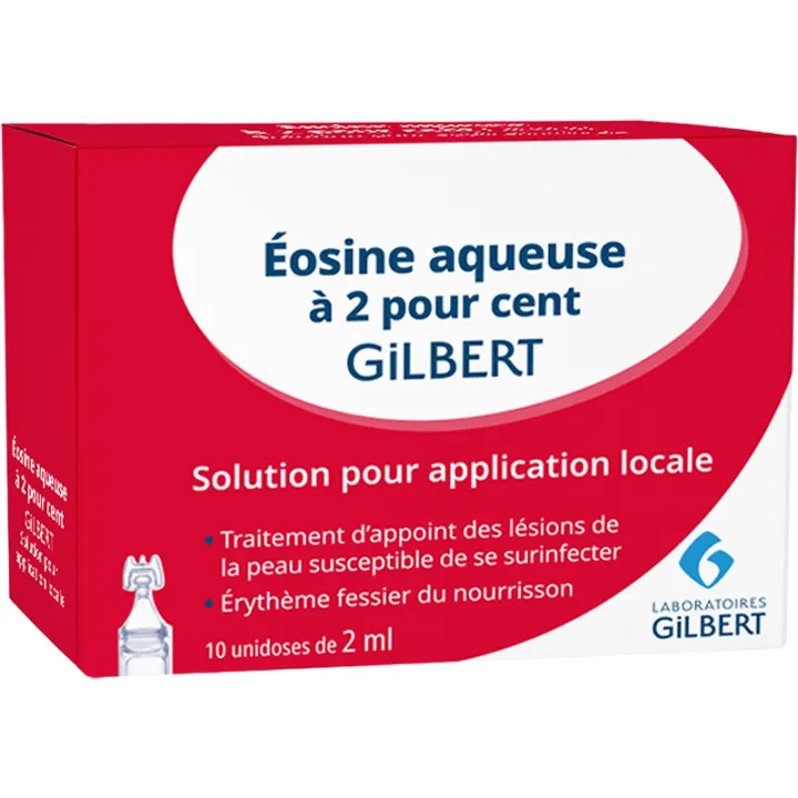 Eosina acquosa 2% Gilbert 10 dosi singole da 2 ml