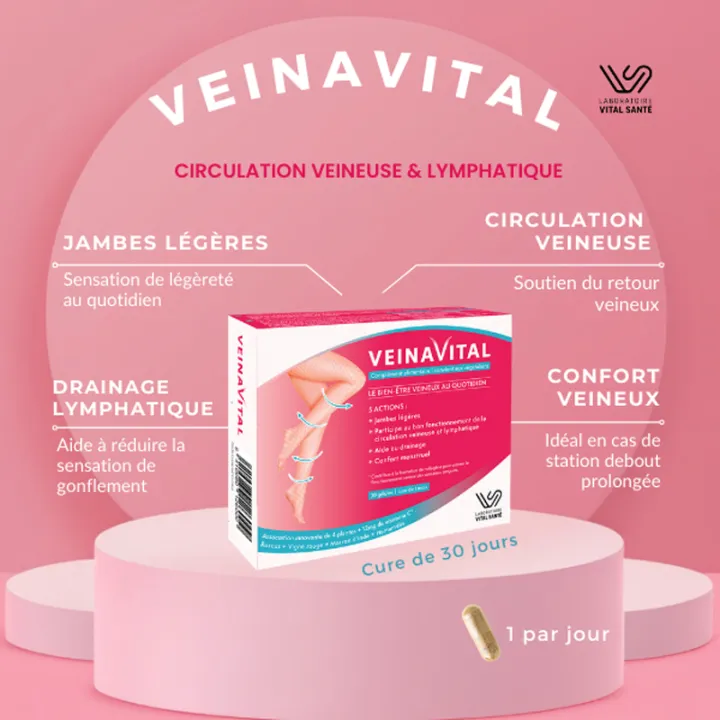 Veinavital Bienestar venoso 30 cápsulas