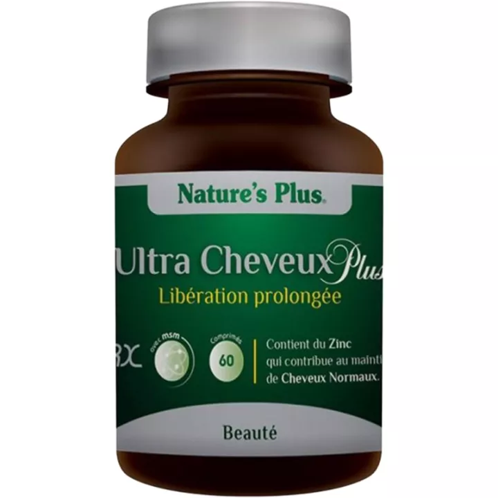 Natures Plus Ultra Hair Plus comprimidos Ação de longa duração