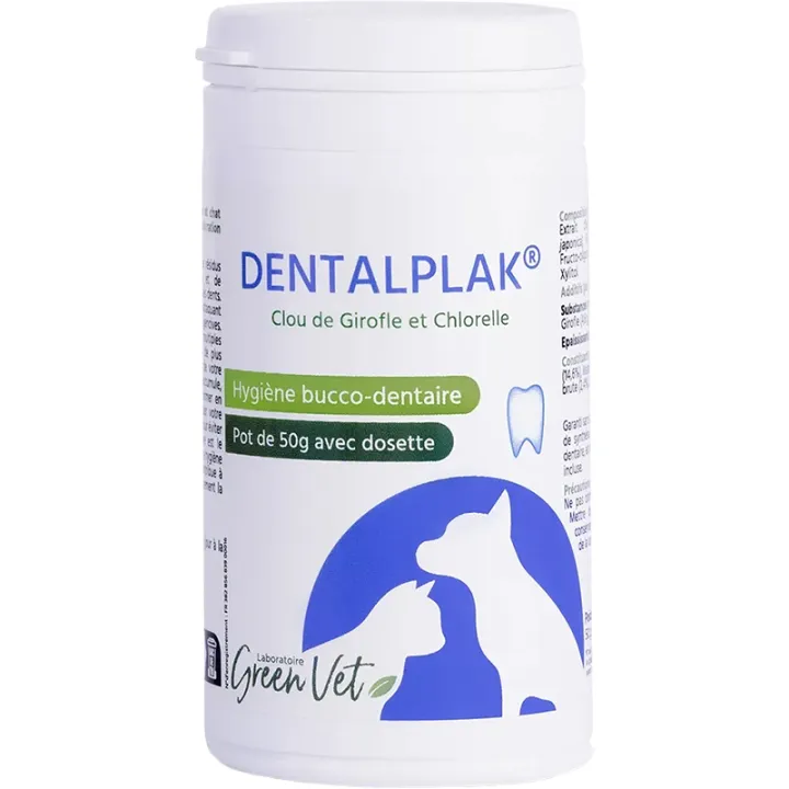Dentalplak Pasta Dental en Polvo Gato y Perro GreenVet