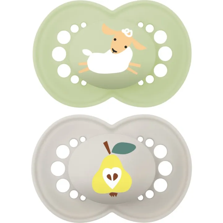Mam Sucette Original Nature +6 Mois lot de 2 Ref 49
