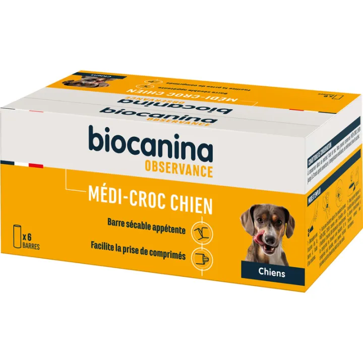 Biocanina Médi-croc per cani: 6 barrette secche e appetitose