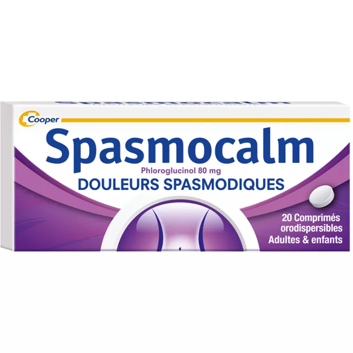 Spasmocalm 80 mg 20 orodispersible tablets