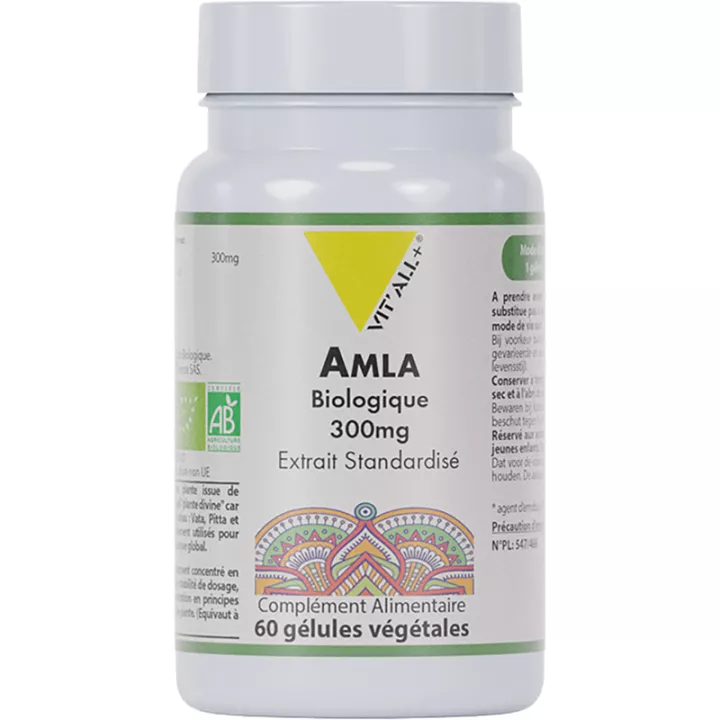 Vitall+ Amla Bio 300mg Standardisierter Extrakt 60 vegetarische Kapseln