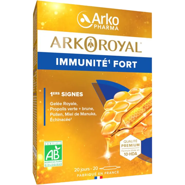Arkoroyal Immunité Fort Bio 20 fiale