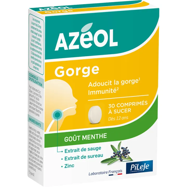 Azéol Gorge 30 zuigtabletten Pileje honing-citroensmaak