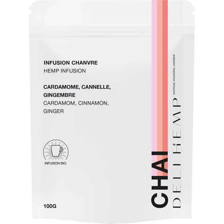 Delihemp Chaï Infusion Chanvre Bio 100g