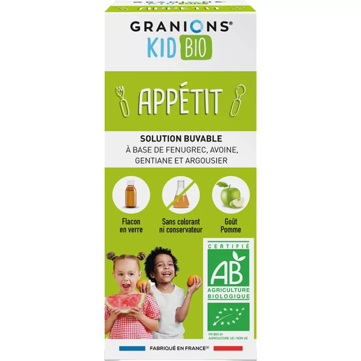Sciroppo per l'appetito biologico Granions Kid 125 ml