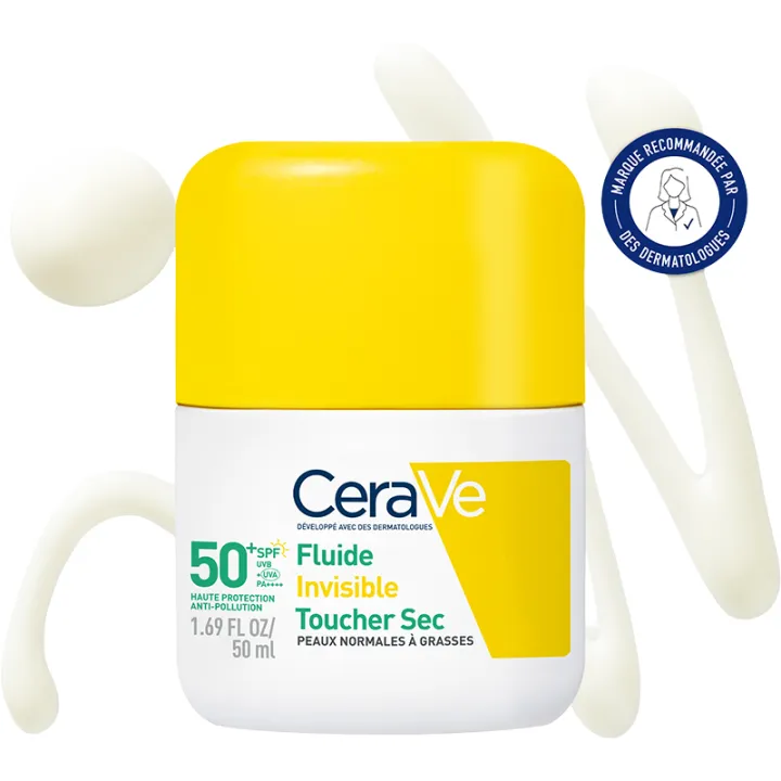 CeraVe Invisible Dry Touch Fluido SPF50+ para Piel Normal a Grasa 50ml