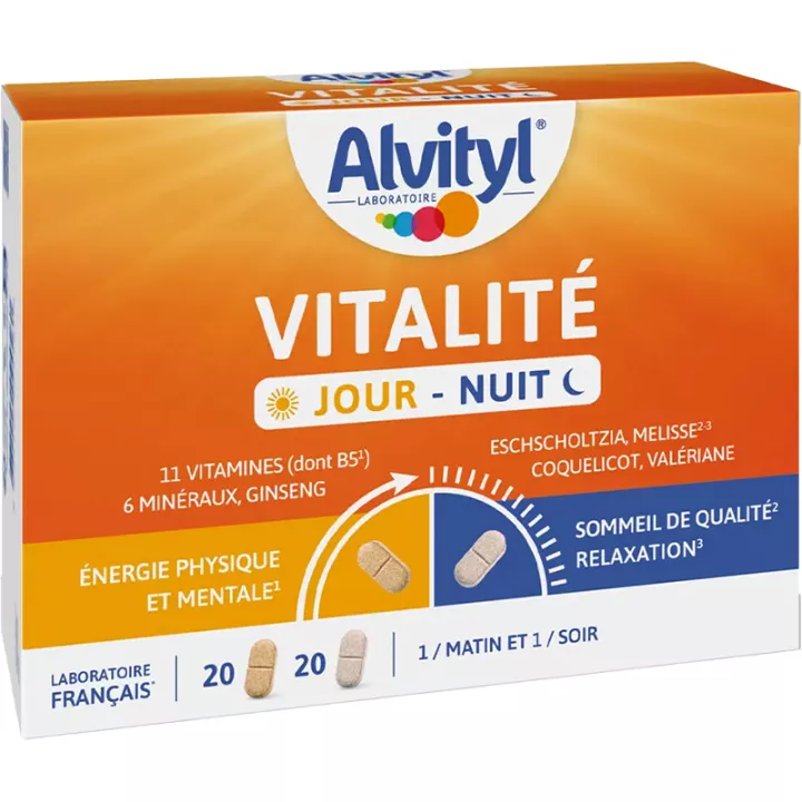 Alvityl Vitalité Jour - Nuit 20 + 20 comprimés