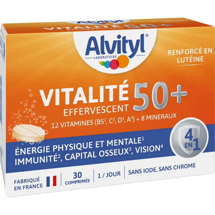 Alvityl Vitalité Effervescent 50+ 30 comprimés
