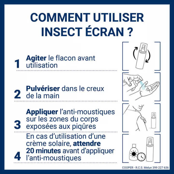 Spray repelente de mosquitos da família Insetos Ecran