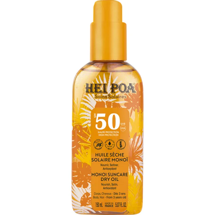 Hei Poa Monoï-Trocken-Sonnenschutzöl LSF 50, 150 ml
