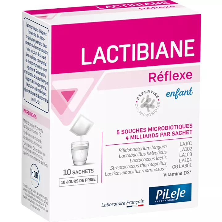 Lactibiane Réflexe Enfant Pileje Молочнокислые ферменты в пакетиках