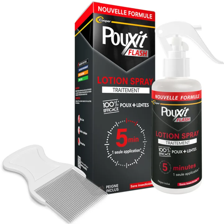 Pouxit Flash Lotion Spray gegen Läuse und Nissen 150 ml