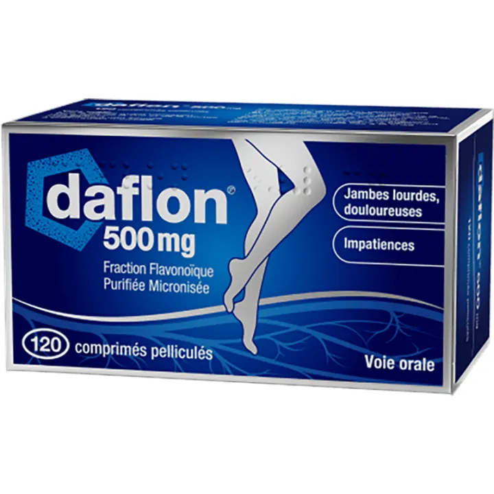 Daflon 500 mg Circulation veineuse Hémorroïde Comprimés