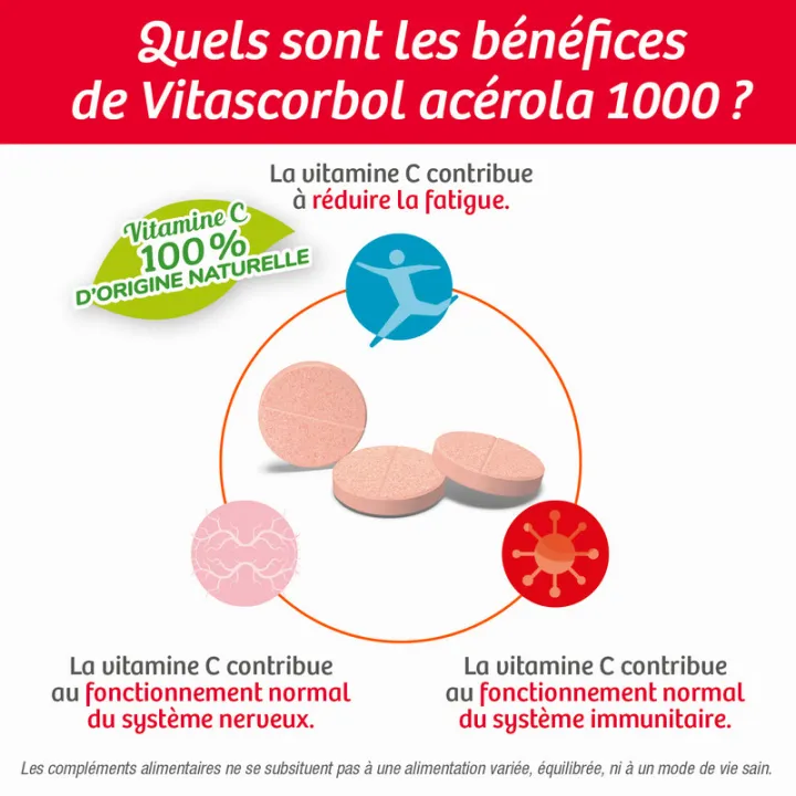 Vitascorbol Acerola 1000 Natürliches Vitamin C