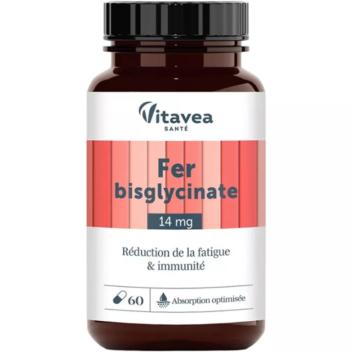 Vitavea Eisen Bisglycinat 14 mg Müdigkeit & Immunität 60 Kapseln