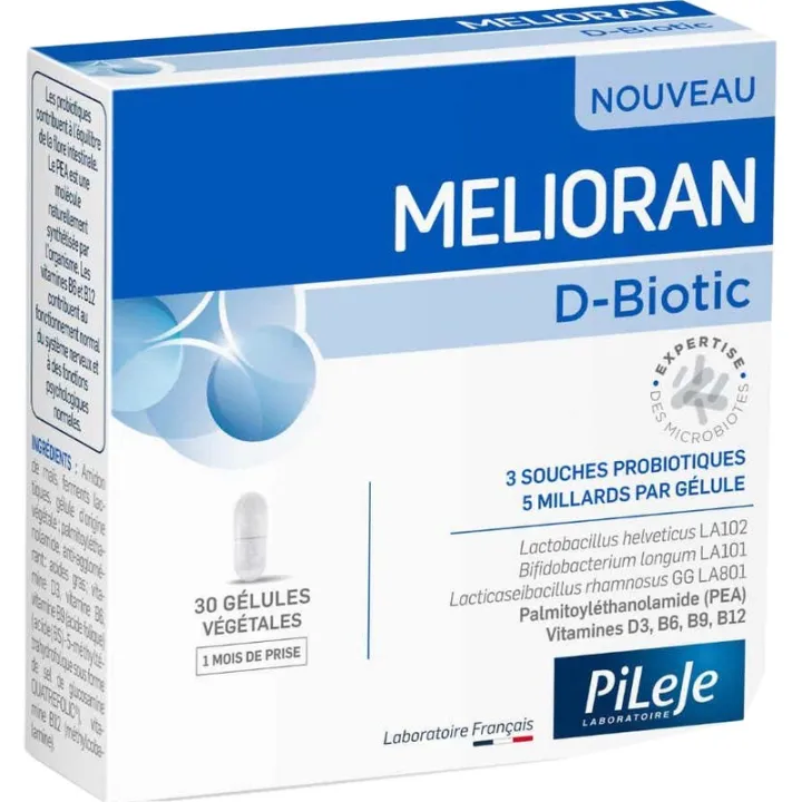 PiLeJe Melioran D-Biotic 30 capsules