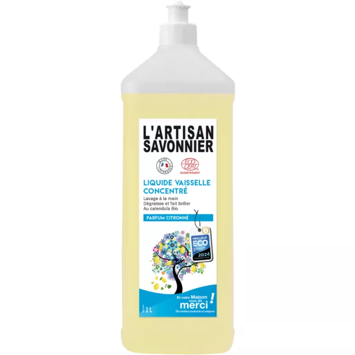 Artisan Savonnier Entretien Liquide Vaisselle Mains 1 L