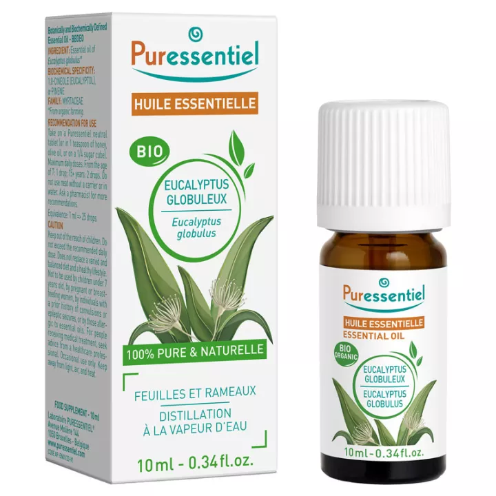 PURESSENTIEL Óleo essencial orgânico Eucalyptus globulus 10ml