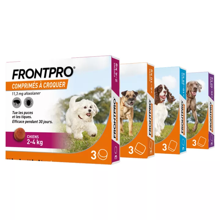 ФРОНТПРО Афоксоланер 68 мг для собак 10-25 кг