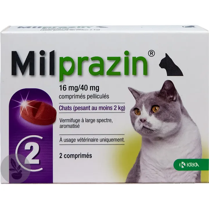 Milprazin Vermifuge à Large Spectre 2 comprimés