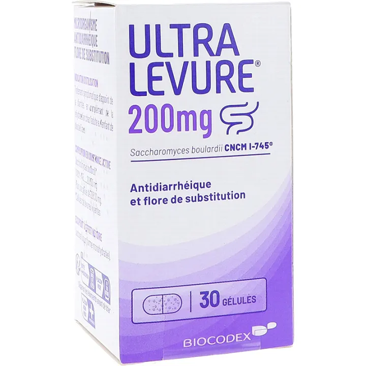 Ultra Levure 200mg gélules antidiarrhéiques