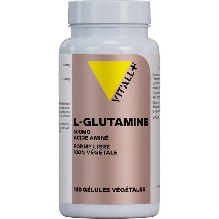 Vitall+ L Glutamine 500 mg Vegetable Capsules