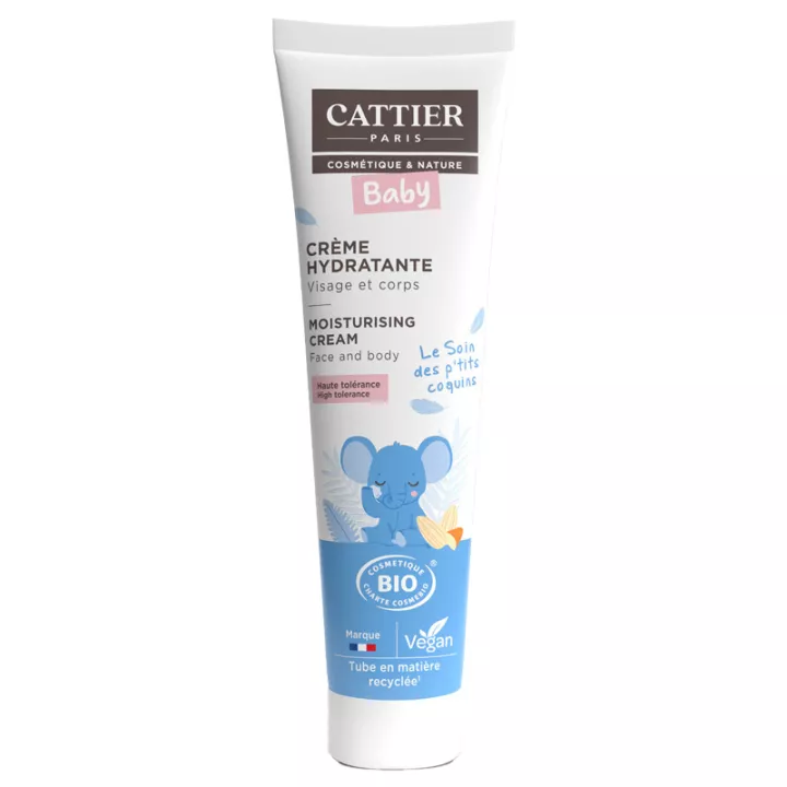 Cattier Bébé Crème Hydratante Visage et Corps 100 ml