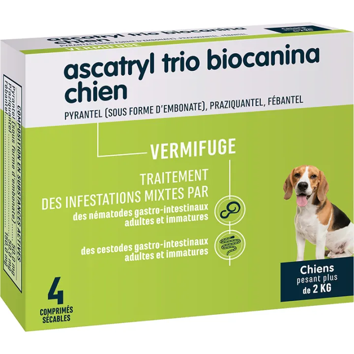 Biocanina Ascatryl Trio Comprimidos para perros