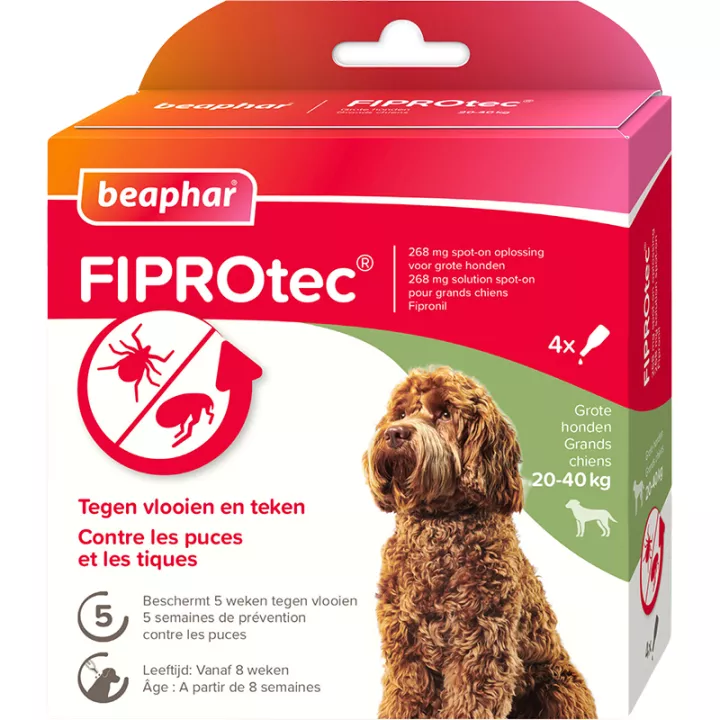 Beaphar Fiprotec 4 Pipetas Spot-on para cães