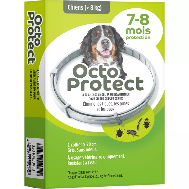 Collare antiparassitario per cani di taglia media e grande Octoproctect 