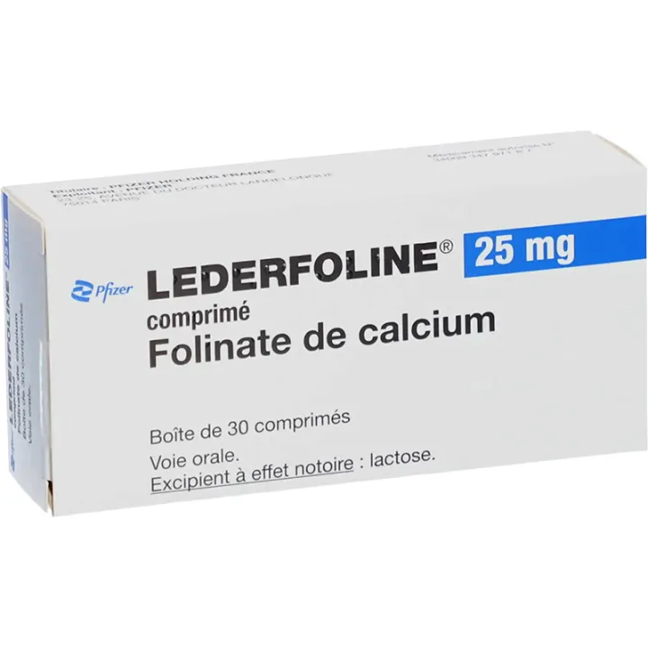 Lederfolina 25mg 30 comprimidos
