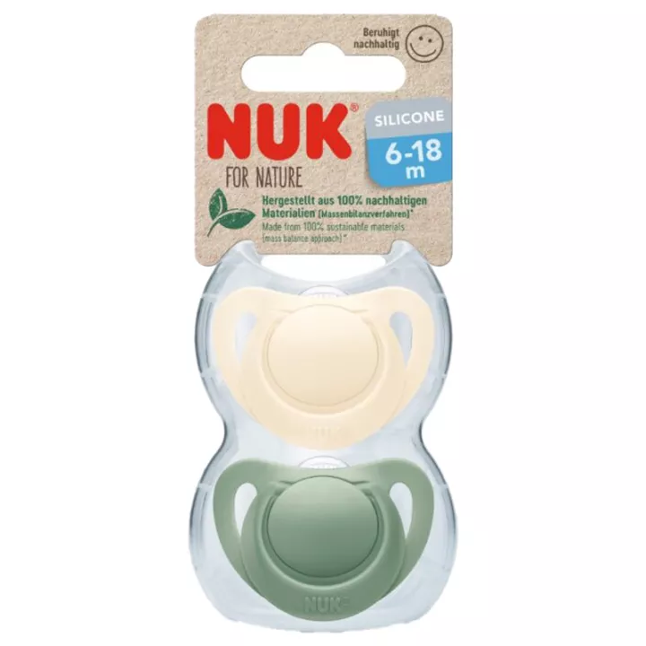 Succhietto in silicone Nuk For Nature 6-18 mesi 