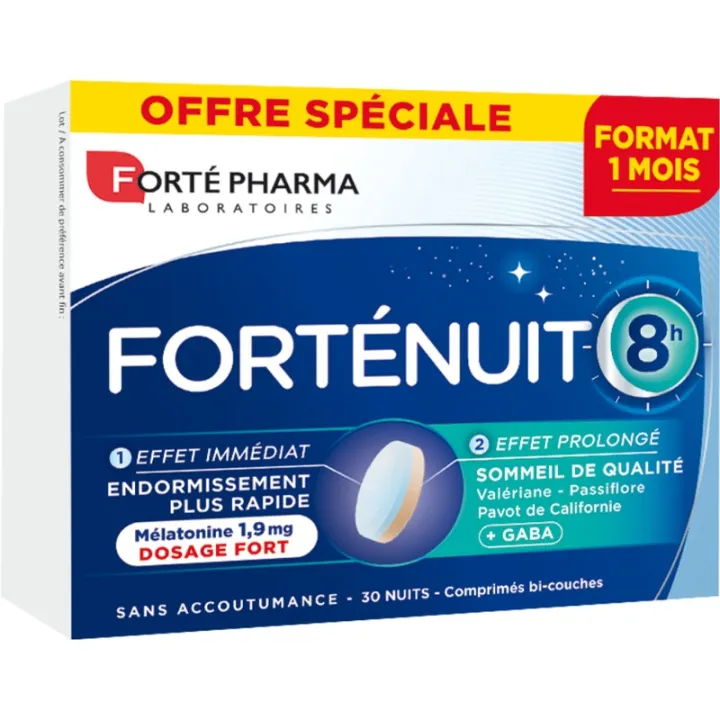 Forténuit 8 h de Forté Pharma, 30 comprimidos