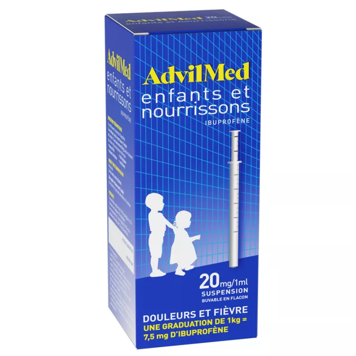 AdvilMed Enfants et Nourrissons 20mg/ml Suspension Buvable 200 ml