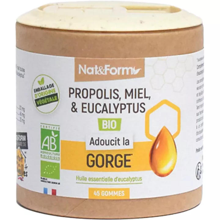 Nat & Form Bio Propolis Honey & Eucalyptus 45 Gummies