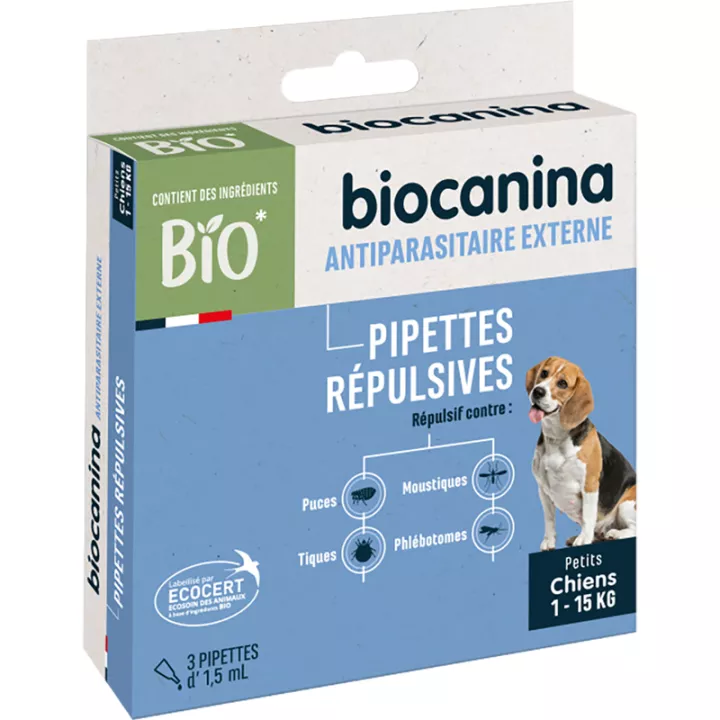 Pipette repellenti per cani Biocanina X3