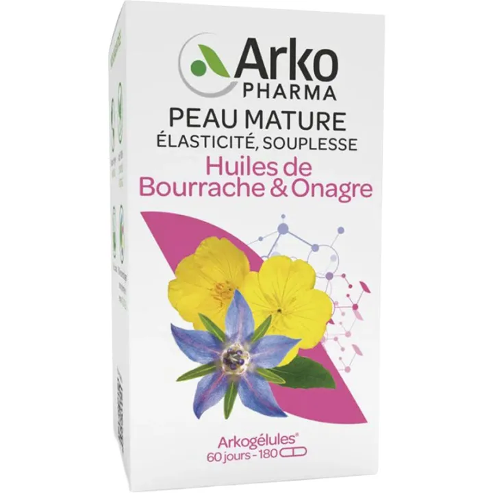 Arkogélules Oli di borragine e di enotera 180 Capsule 