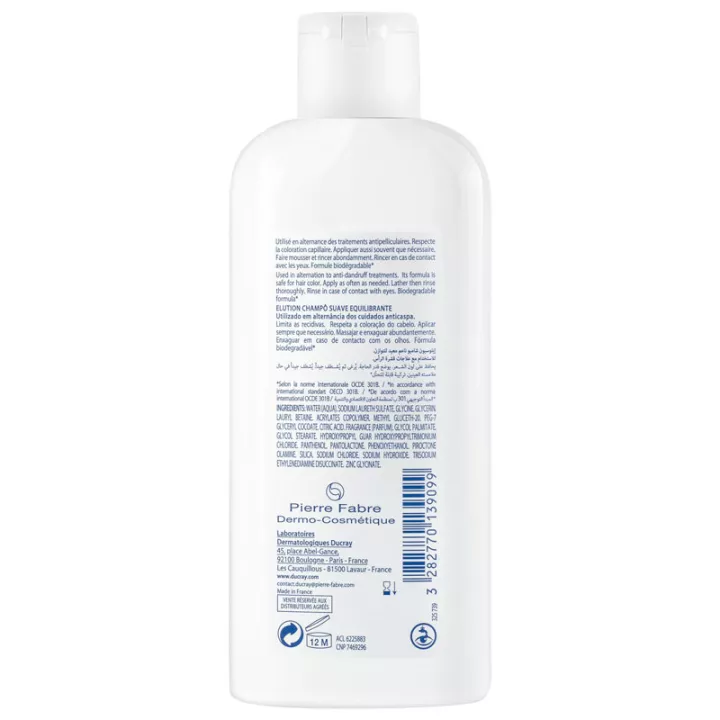 ELUIÇÃO couro cabeludo sensível DUCRAY shampoo