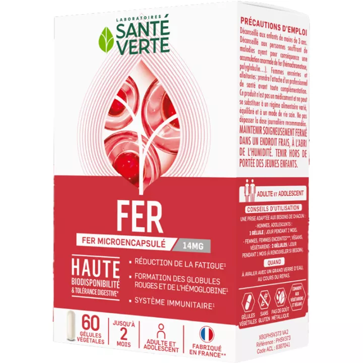 Santé-Verte Hierro microencapsulado 14 mg