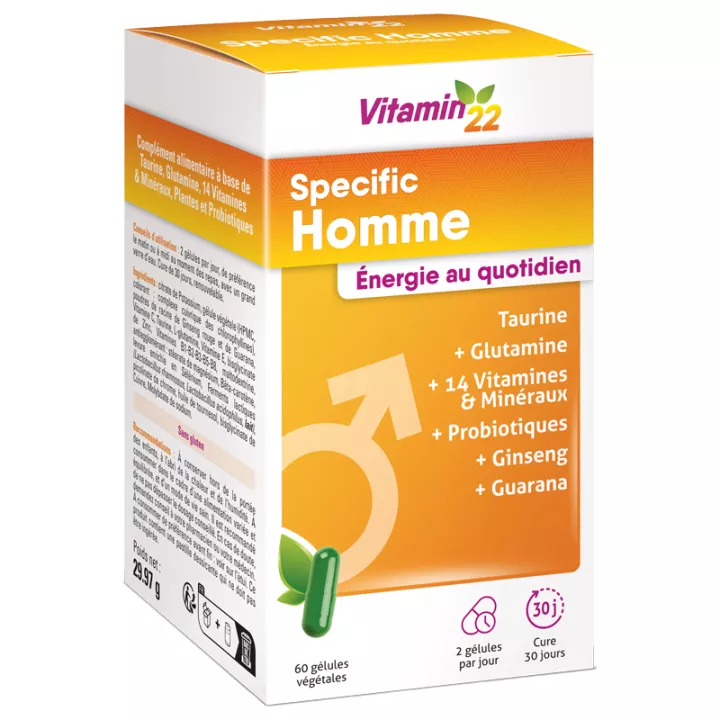 Vitamin'22 Specific Homme 60 gélules