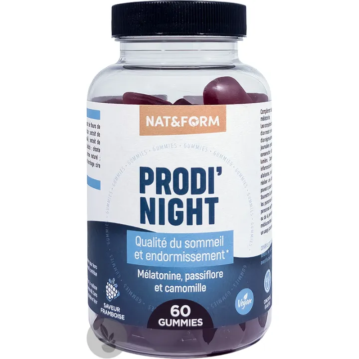 Nat & Form Prodi'Night 60 gummies