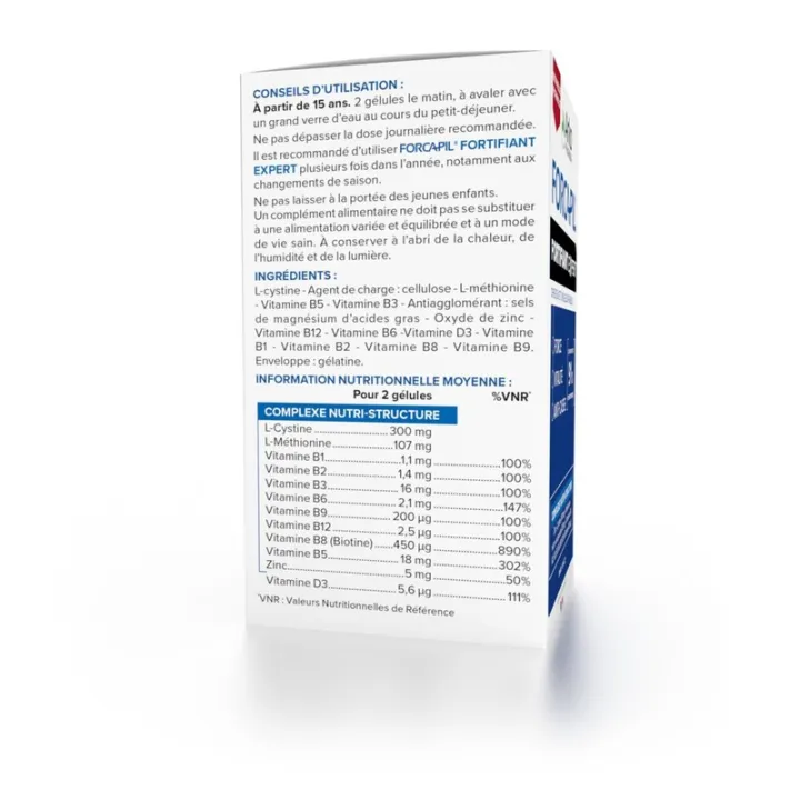 Forcapil «Укрепляющий эксперт» для ослабленных волос и ногтей, 180+60 капсул