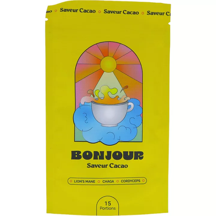 Bonjour Drink with Adaptogenic Mushrooms Cocoa Flavor 90g